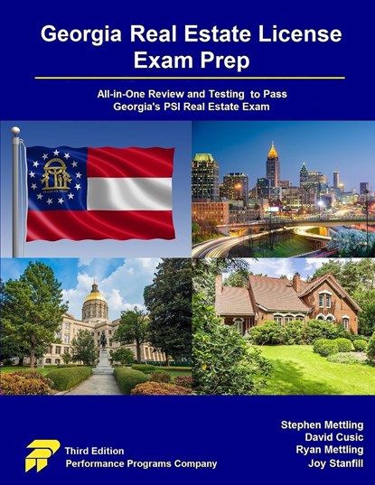 Georgia Real Estate License Exam Prep, Stephen Mettling ;  David Cusic ;  Ryan Mettling - Paperback - 9781955919531
