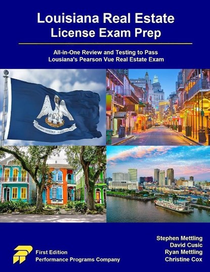 Louisiana Real Estate License Exam Prep, Stephen Mettling ; David Cusic ; Ryan Mettling - Paperback - 9781955919654
