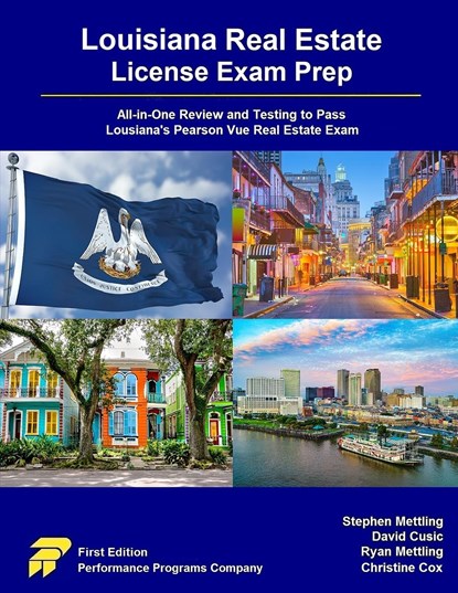 Louisiana Real Estate License Exam Prep, Stephen Mettling ;  David Cusic ;  Ryan Mettling - Paperback - 9781955919654