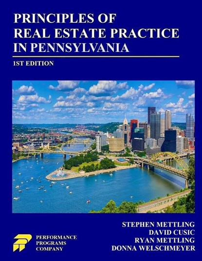 Principles of Real Estate Practice in Pennsylvania, Stephen Mettling ; David Cusic ; Ryan Mettling - Paperback - 9781955919784