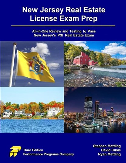 New Jersey Real Estate License Exam Prep, Stephen Mettling ; David Cusic ; Ryan Mettling - Paperback - 9781955919883