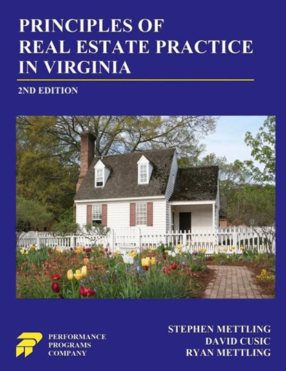 Principles of Real Estate Practice in Virginia, Stephen Mettling ; David Cusic ; Ryan Mettling - Paperback - 9781955919968