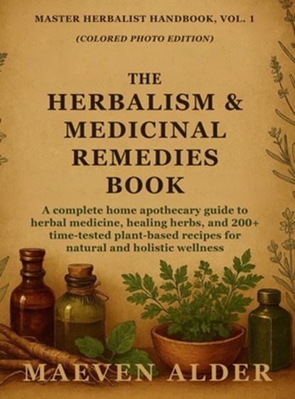 The Herbalism & Medicinal Remedies Book: A Complete Home Apothecary Guide to Herbal Medicine, Healing Herbs, and 200+ Time-Tested Plant-Based Recipes, Maeven Alder - Gebonden - 9781955935647