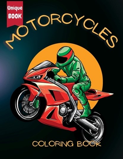 Motorcycle Coloring Book for Boys, Jam Books - Paperback - 9781956968217
