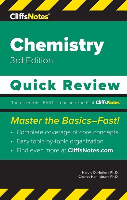 CliffsNotes Chemistry, Robyn L. Ford ; Harold D. Nathan ; Charles Henrickson - Paperback - 9781957671642