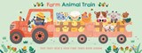 Animal Train - Farm - Little Genius Books - 9781960107503