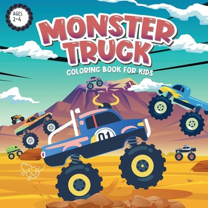 Monster Truck Coloring Book for Kids Ages 2-4, Gabriel Nedelcu - Paperback - 9781961784314