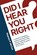Did I Hear You Right?, Stephen P. McCue - Paperback - 9781963102604