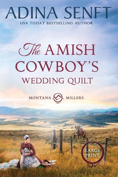 The Amish Cowboy's Wedding Quilt (Large Print), Adina Senft - Paperback - 9781963929751