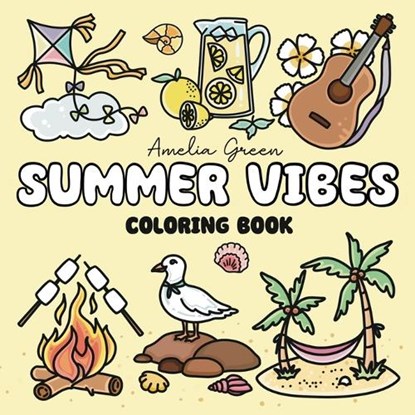 Summer Vibes Coloring Book, Amelia Green - Paperback - 9781964113098