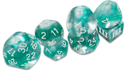 Thracian Azure Swirl Dice - DCC Funky 7-set, Goodman Staff - Paperback - 9781964581057