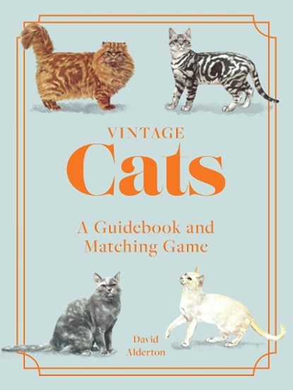 Vintage cats : a guidebook and matching game, david alderton - Gebonden - 9781964786520