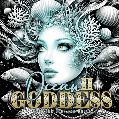 Ocean Goddess Coloring Book for Adults 2, Monsoon Publishing - Paperback - 9781965017234