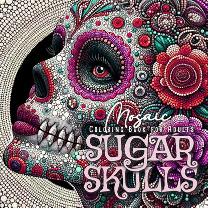 Mosaic Skulls Coloring Book for Adults, Monsoon Publishing - Paperback - 9781965017548