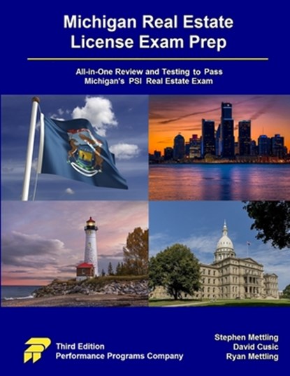 Michigan Real Estate License Exam Prep, Stephen Mettling ; David Cusic ; Ryan Mettling - Paperback - 9781965482070