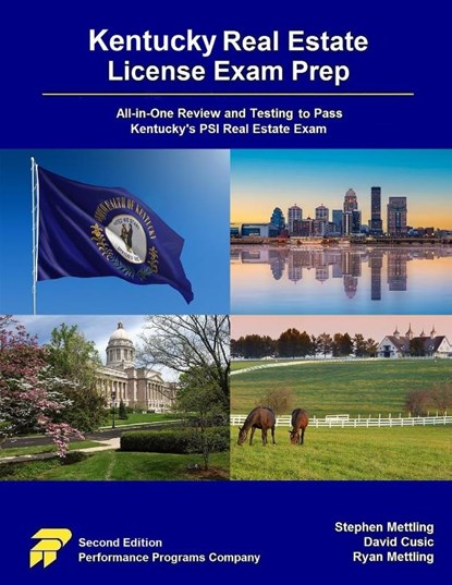 Kentucky Real Estate License Exam Prep, Stephen Mettling ; David Cusic ; Ryan Mettling - Paperback - 9781965482247