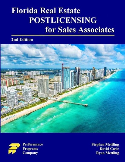 Florida Real Estate Postlicensing for Sales Associates, Stephen Mettling ; David Cusic ; Ryan Mettling - Paperback - 9781965482261