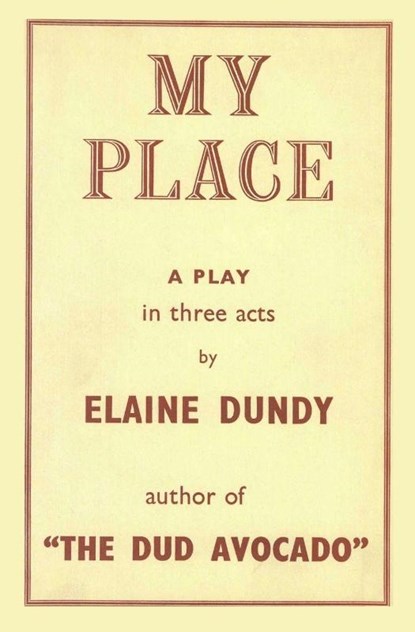 My Place, Elaine Dundy - Paperback - 9781965751220