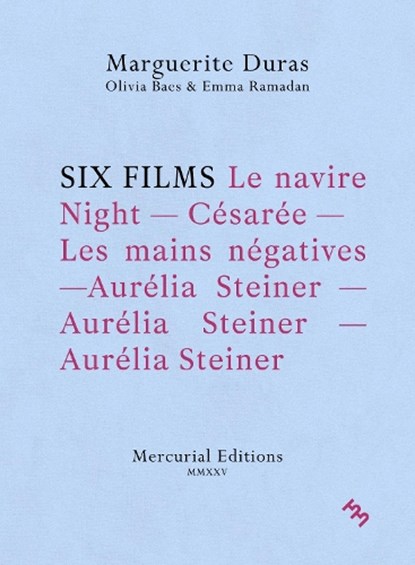 Six Films, Marguerite Duras ; Olivia Baes - Paperback - 9781965874202