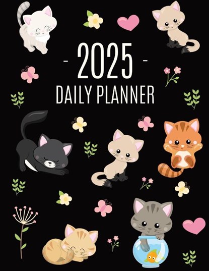 Cats Daily Planner 2025, Happy Oak Tree Press - Paperback - 9781965994030