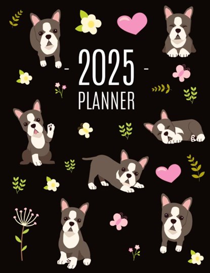 Boston Terrier Planner 2025, Happy Oak Tree Press - Paperback - 9781965994214
