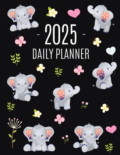 Baby Elephant Planner 2025, Happy Oak Tree Press - Paperback - 9781965994412