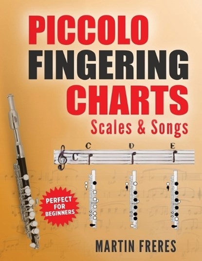 Piccolo Fingering Charts, Scales & Songs: A Complete Beginner's Reference for Playing the Piccolo, Martin Freres - Paperback - 9781969068065