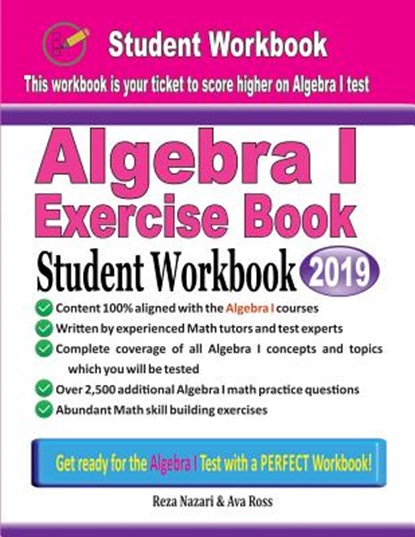 Algebra I Exercise Book: Student Workbook, Ava Ross - Paperback - 9781970036916