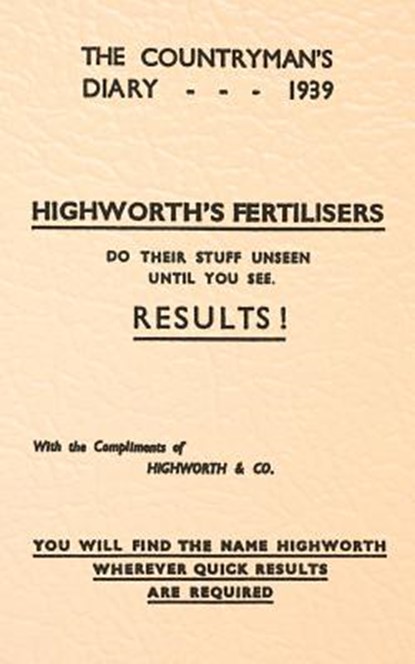 The Countryman's Diary 1939, Highworth &. Co - Paperback - 9781976369650