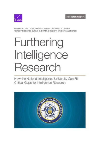Williams, H: Furthering Intelligence Research, Heather J. Williams ; David Stebbins ; Richard S. Girven - Paperback - 9781977411488