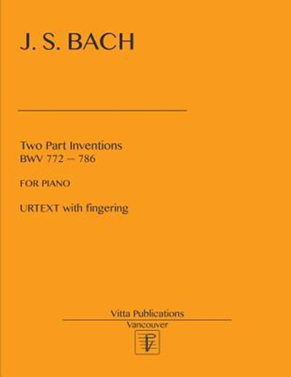 Two Part Inventions, BACH,  Johann Sebastian - Paperback - 9781978217225