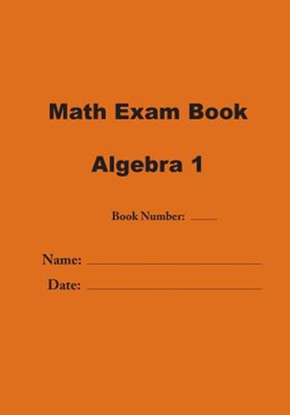 Math Exam Book: Algebra 1, Jose Valladares - Paperback - 9781979357012