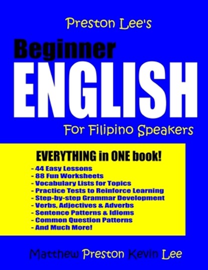 Preston Lee's Beginner English For Filipino Speakers, Matthew Preston - Paperback - 9781979892933