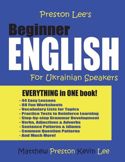 Preston Lee's Beginner English For Ukrainian Speakers, Matthew Preston - Paperback - 9781981942640