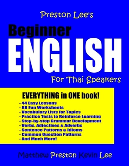 Preston Lee's Beginner English For Thai Speakers, Matthew Preston - Paperback - 9781983475849