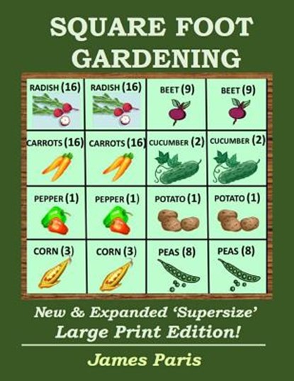 Square Foot Gardening, James Paris - Paperback - 9781983595813