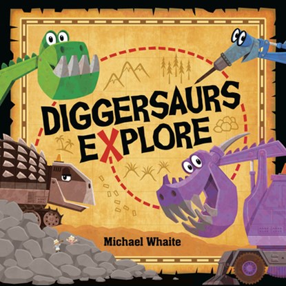 Diggersaurs Explore, Michael Whaite - Gebonden - 9781984896131