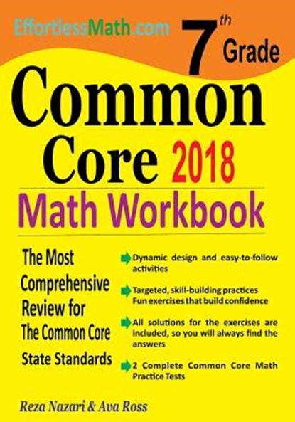 7th Grade Common Core Math Workbook: The Most Comprehensive Review for The Common Core State Standards, Ava Ross - Paperback - 9781986177153