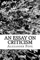 An Essay on Criticism - Alexander Pope - 9781986506991