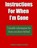 Instructions For When I?m Gone, Chris Fairweather - Paperback - 9781986599856