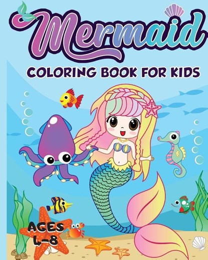 Mermaid Coloring Book for Kids Ages 4-8, Amazing Activity Press - Paperback - 9781989626177