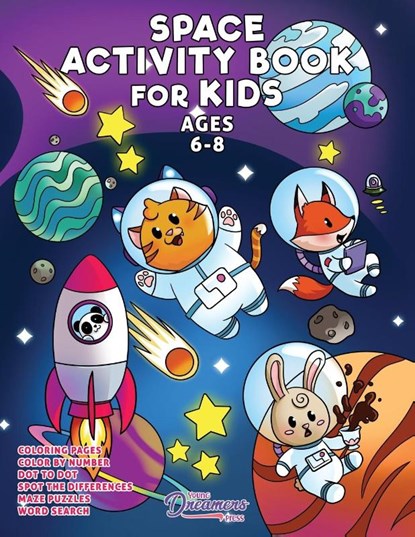 Space Activity Book for Kids Ages 6-8, Young Dreamers Press - Paperback - 9781990136016
