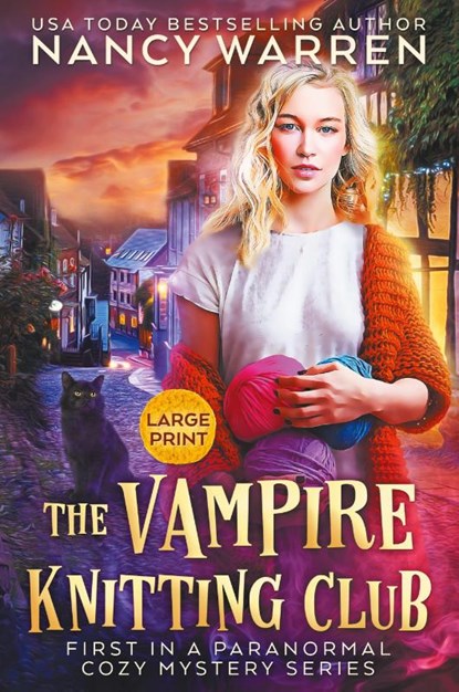 The Vampire Knitting Club (Large Print), Nancy Warren - Paperback - 9781998239276