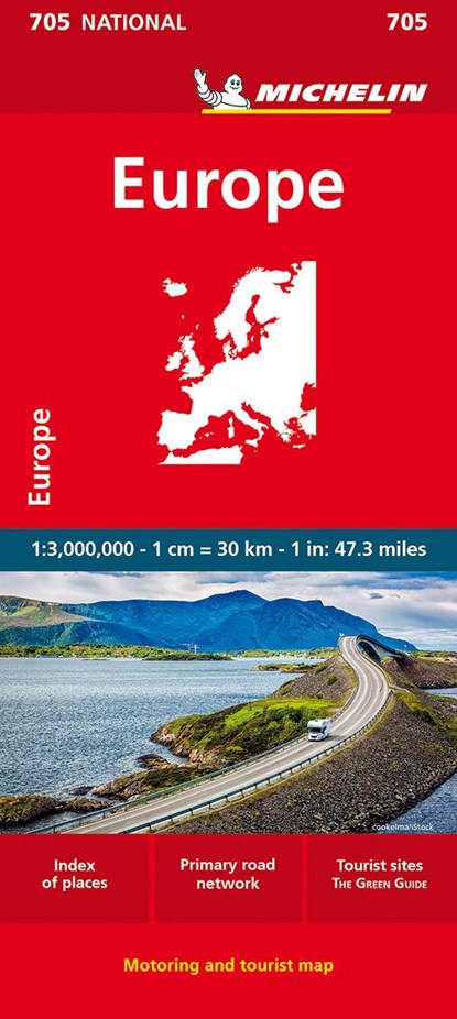 Europe - Michelin National Map 705, Michelin - Gebonden - 9782067170117