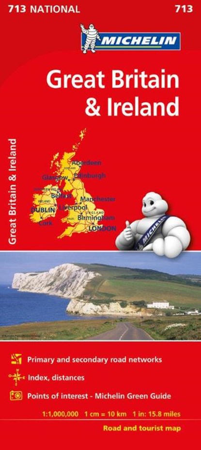 Great Britain & Ireland 2023 - Michelin National Map 713, Michelin - Gebonden - 9782067170278