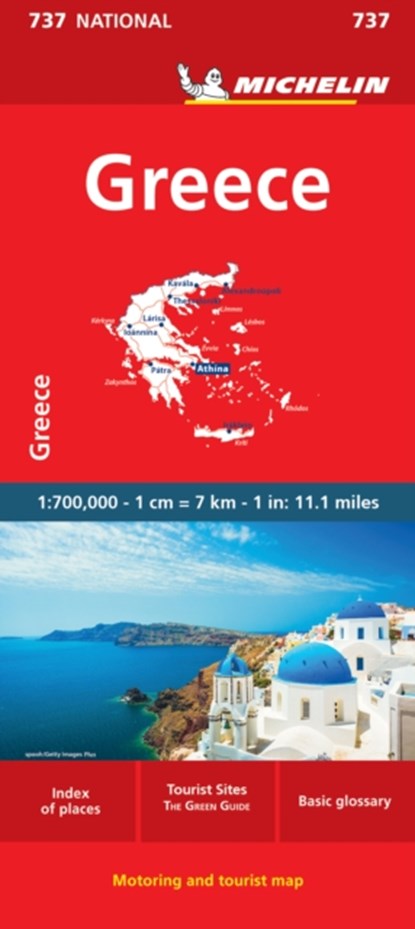 Greece - Michelin National Map 737, Michelin - Gebonden - 9782067172012