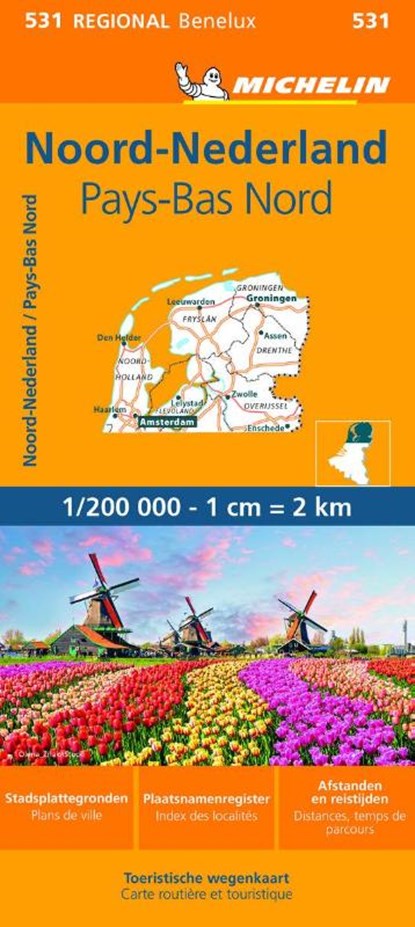 Michelin Wegenkaart 531 Nederland Noord, Michelin - Paperback - 9782067183360