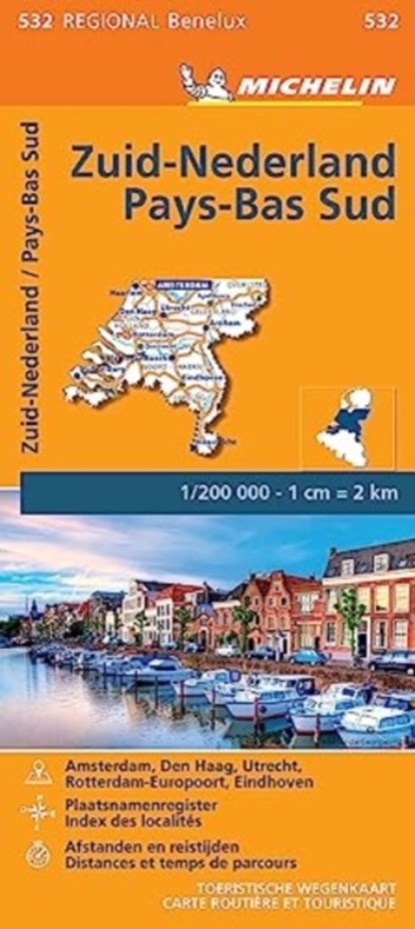 Michelin Wegenkaart 532 Nederland Zuid, Michelin - Paperback - 9782067183407