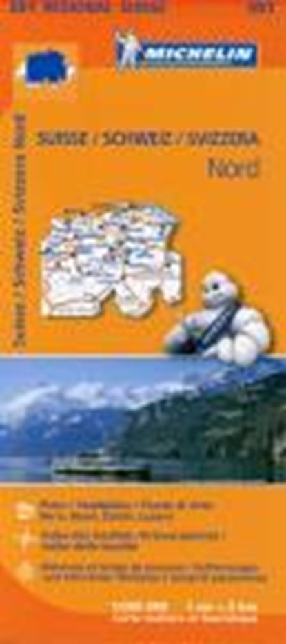 Suisse Nord - Michelin Regional Map 551, niet bekend - Gebonden - 9782067183711