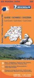 Suisse Sud-Ouest - Michelin Regional Map 552 | auteur onbekend | 